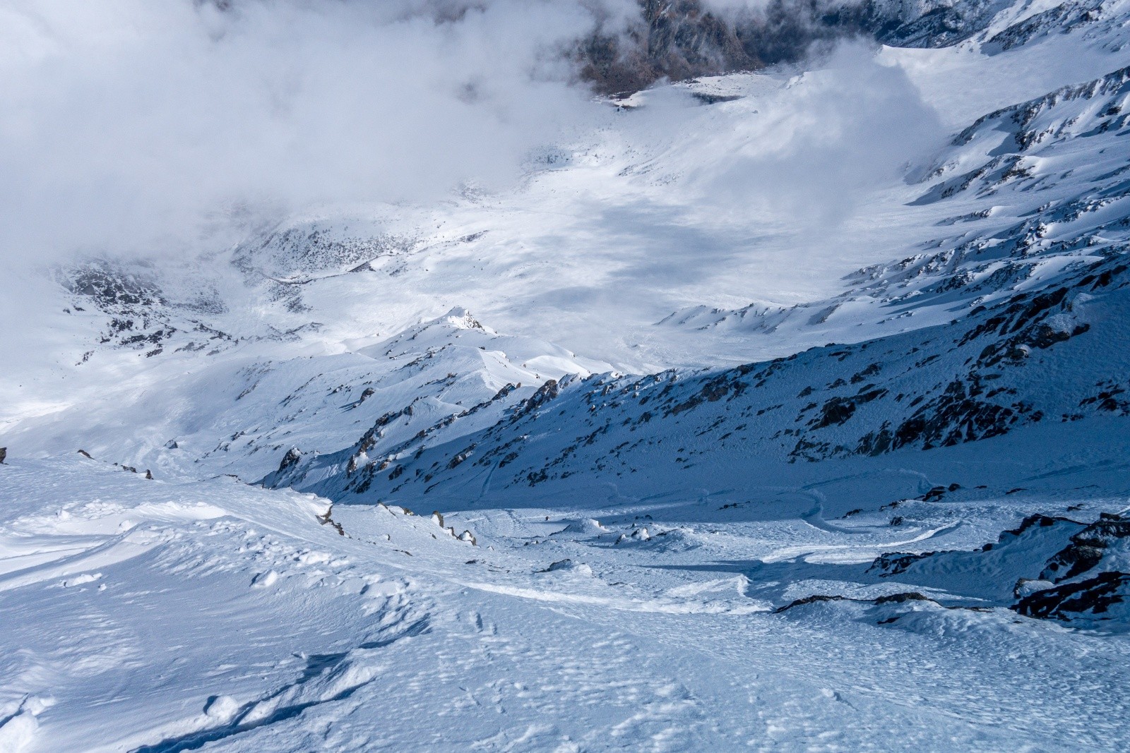 #4 Début de la face, couloir Valençant Début de la face, couloir Valençant