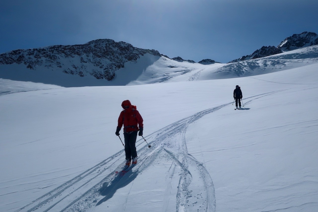 J5 Descente du Weiskugel vers Hochjoch Hospiz