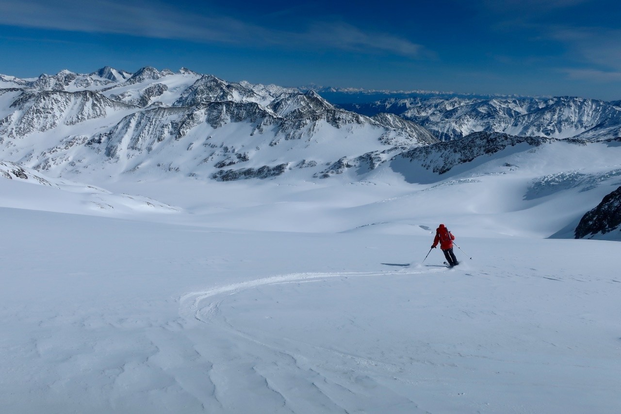 J5 Descente du glacier du Weisskugel vers hochjoch Hospiz