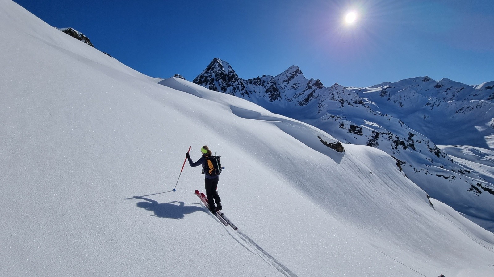 &nbsp;au loin, le col du Grand où on était la veille&nbsp;