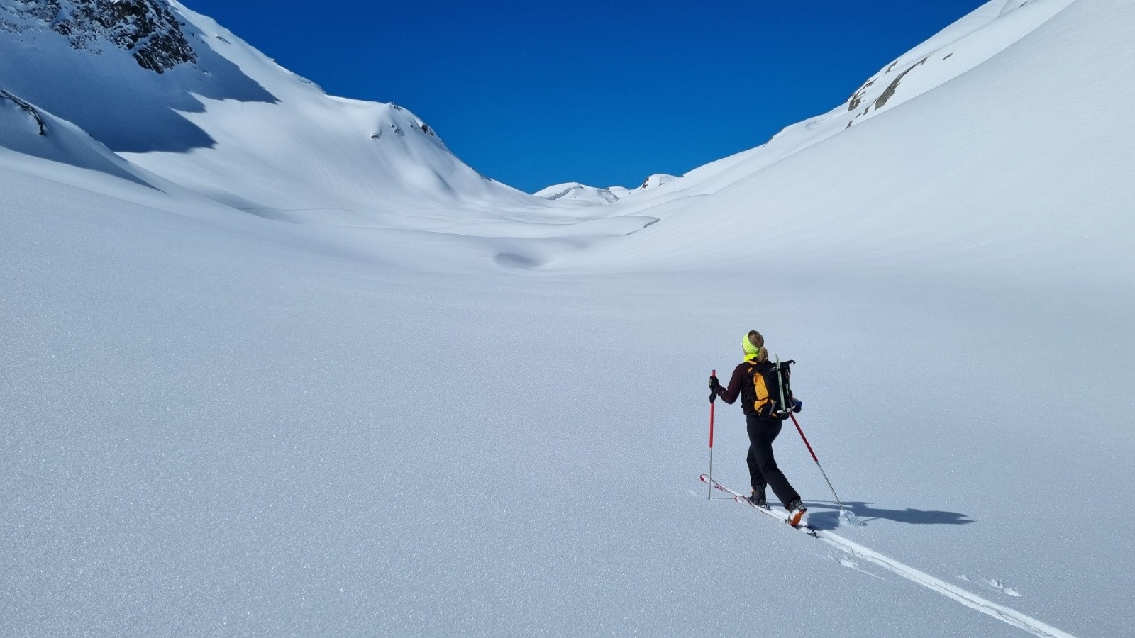 &nbsp;remontée au col de la Louie Blanche