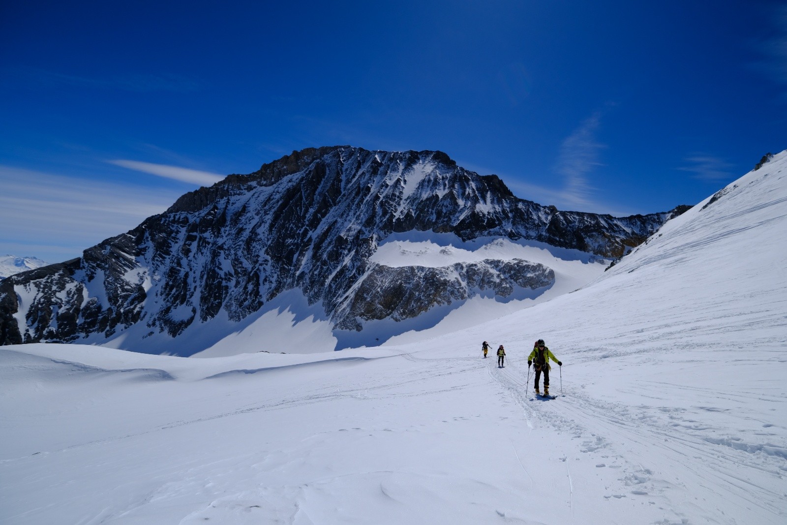 #23 Sous le col de Labby, vue sur la face Nord de la Dent Parrachée Sous le col de Labby, vue sur la face Nord de la Dent Parrachée