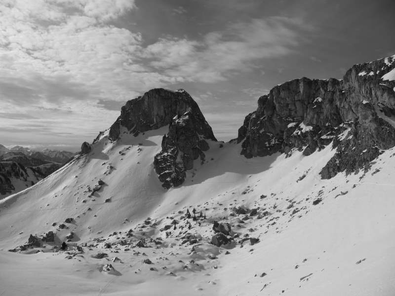Portes d'Oche : Portes d'Oche depuis le col de Pavis