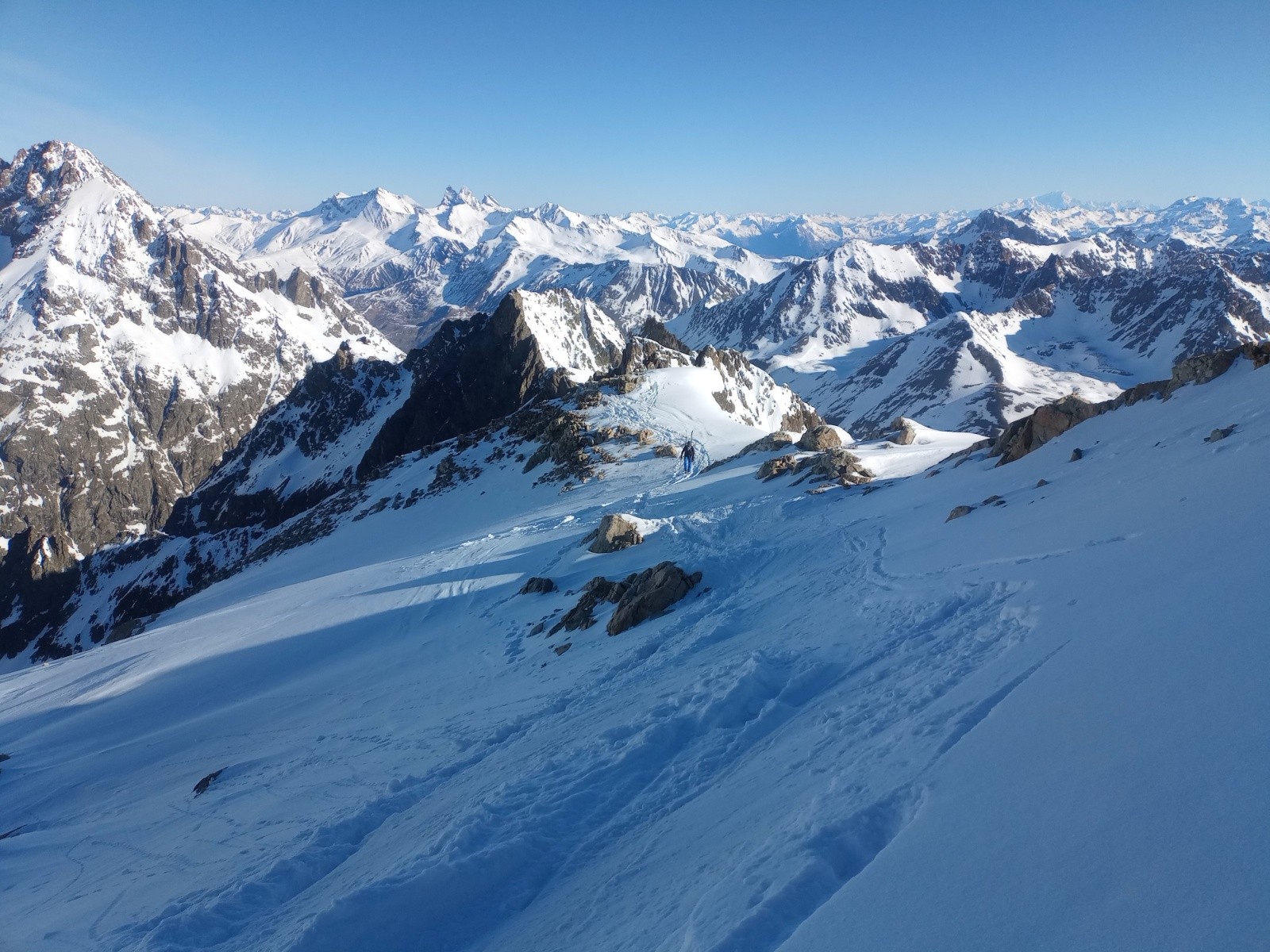 #12 Sur l Sur l'arête avant la pente de neige finale