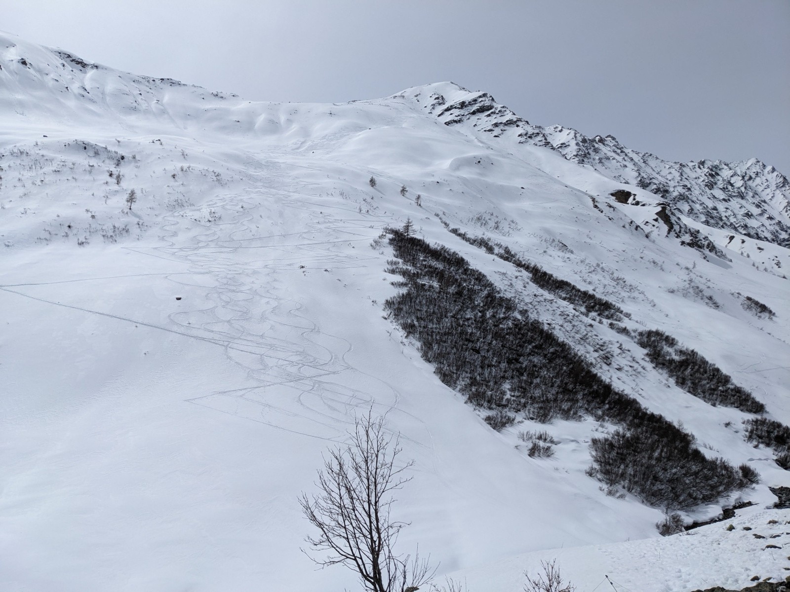 J4 La face bien rayé après la dernière descente