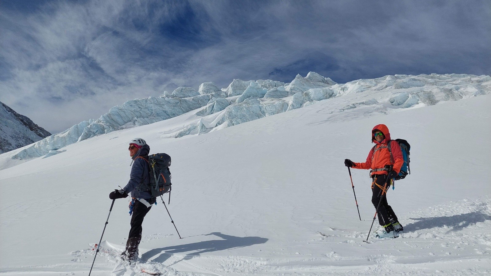 sur le glacier Stockji, en route pour Zermatt