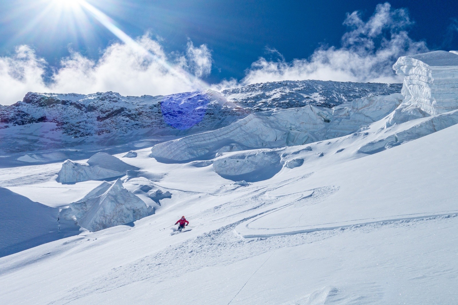  Zig-zag entre les crevasses 