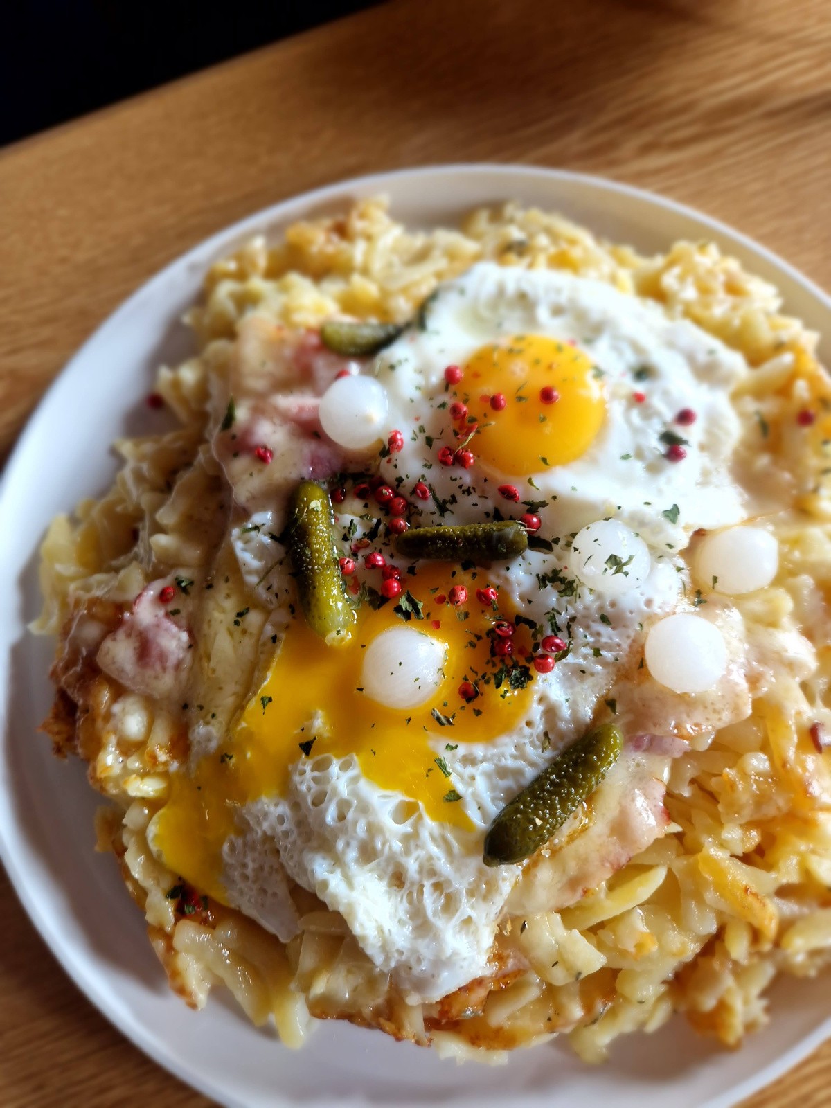 Le fameux Roesti Suisse - délicieux - mais bien bien gras! 