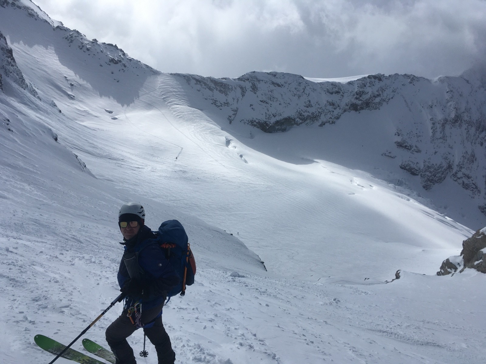 Descente vers le glacier de Sonadon