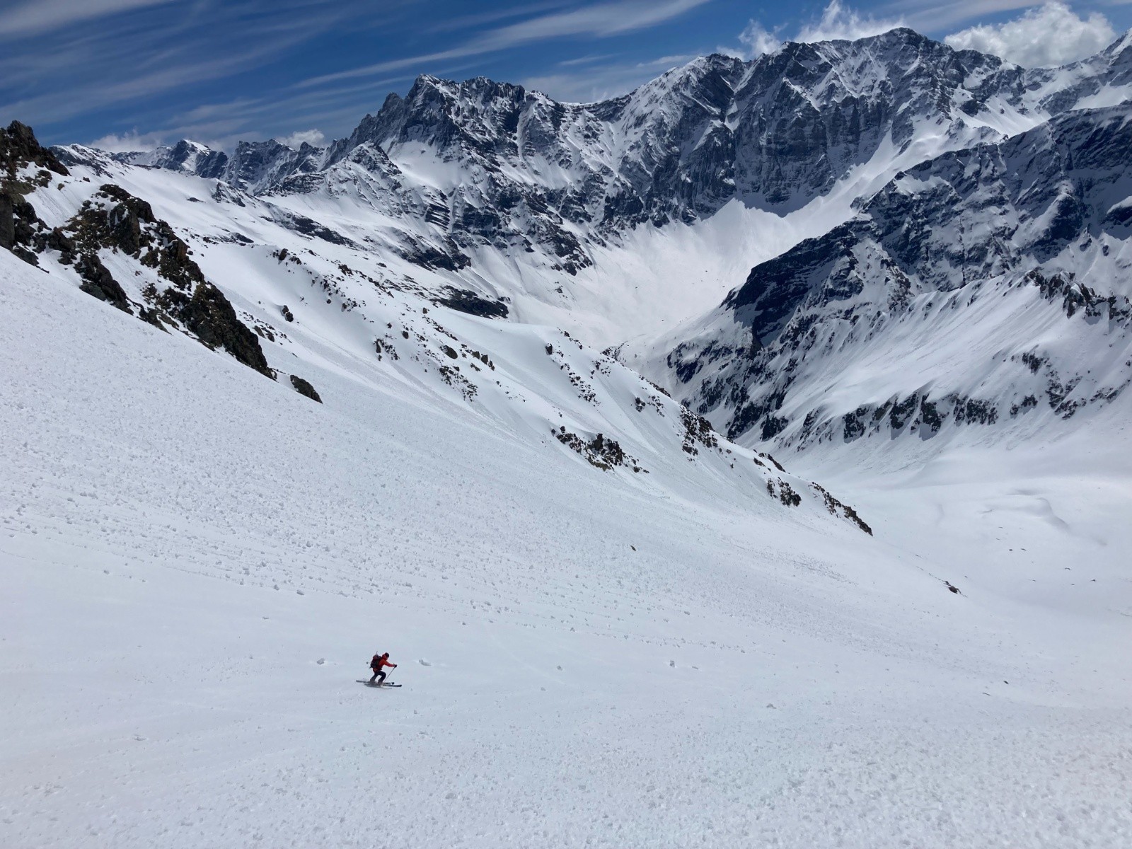 J2:&nbsp; Descente en Est dans le Vallon de la Vallette