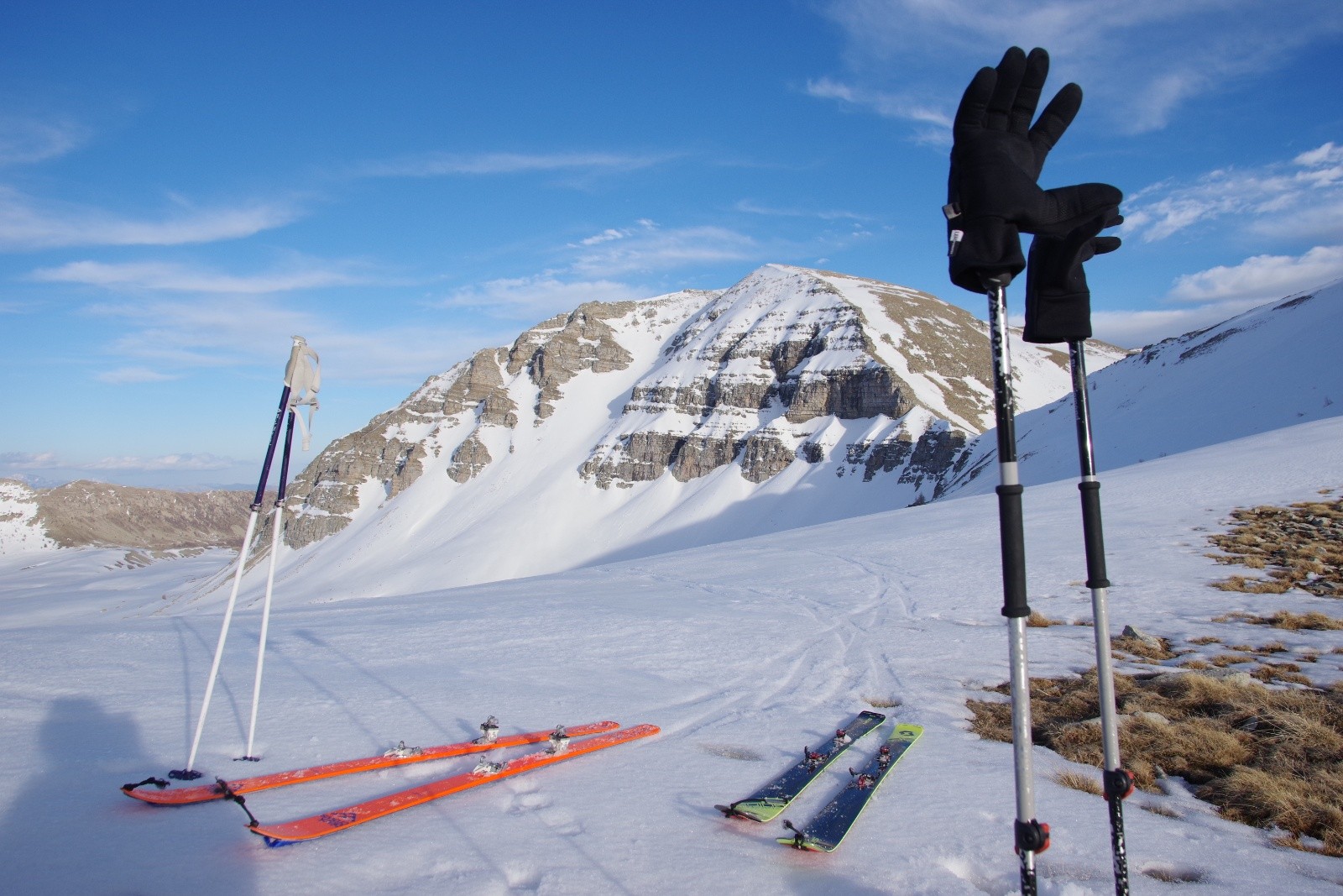 Le beau couloir nord du Coyer