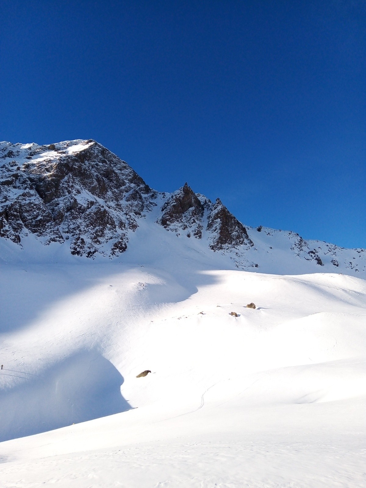 &nbsp;Couloir Nord occidental du Roc noir en vue