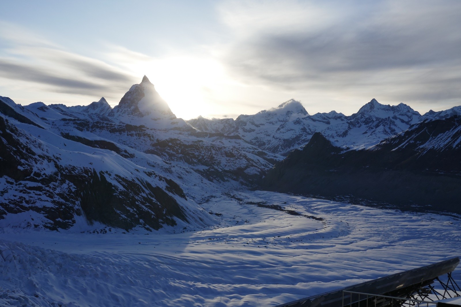 Coucher de soleil sur le Cervin