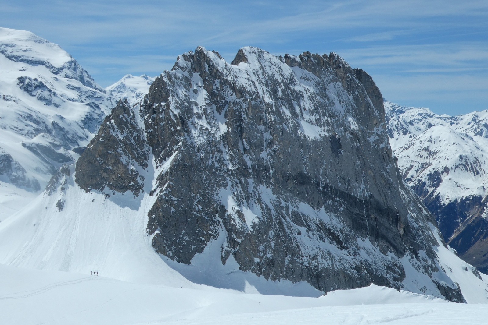 Retour côté Aiguille de la Vanoise