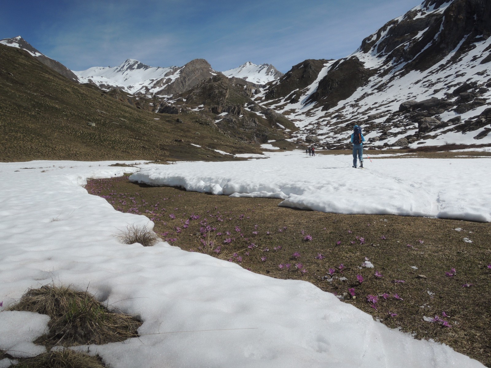 Premier jour, chaussage au niveau des Marmites des Géants