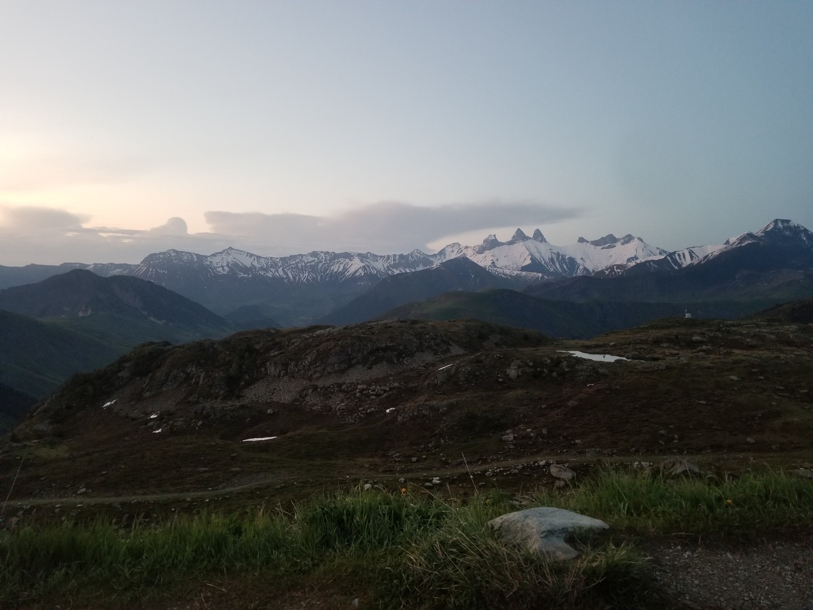 Aiguilles d'Arve au réveil