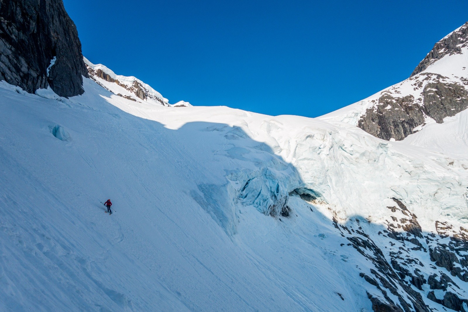 Entre les séracs à 1000m ! 