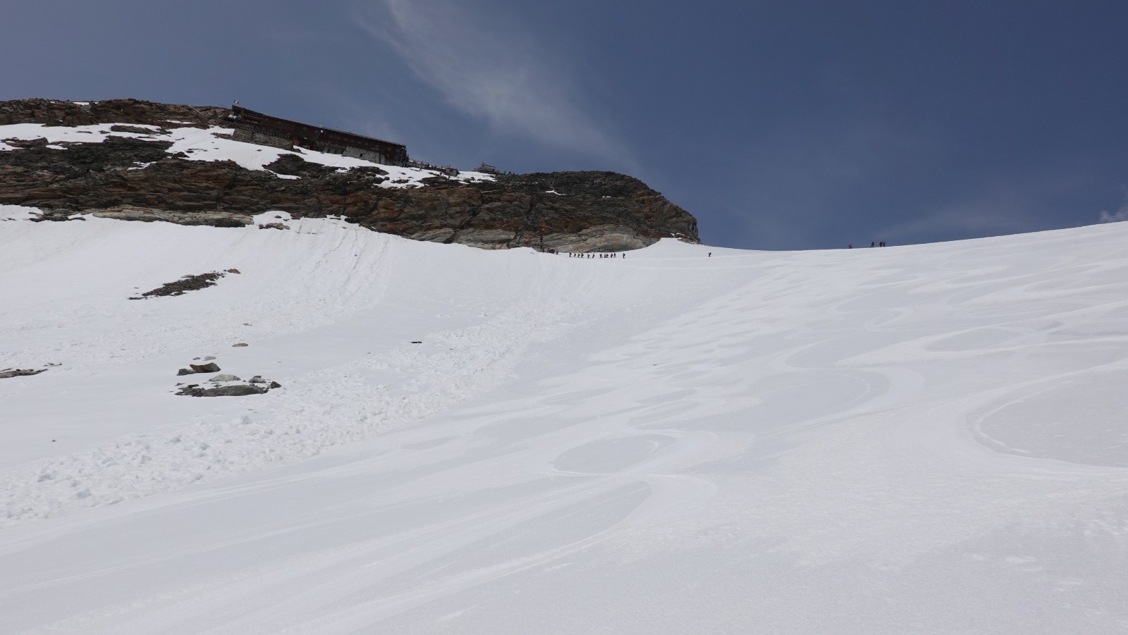 Moquette au top sous le Refuge Gnifetti