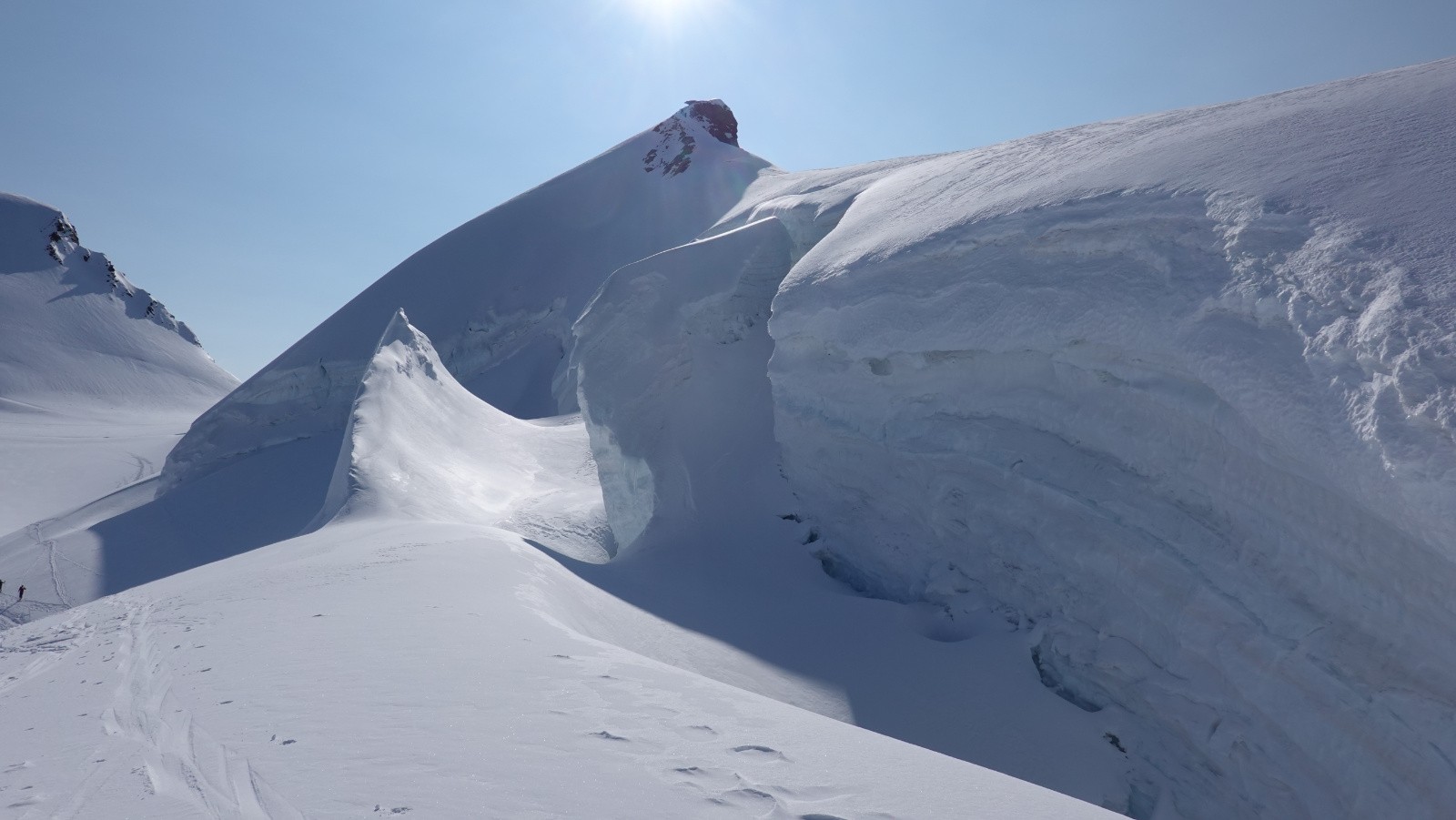 Les beaux séracs sous la Punta Parrot