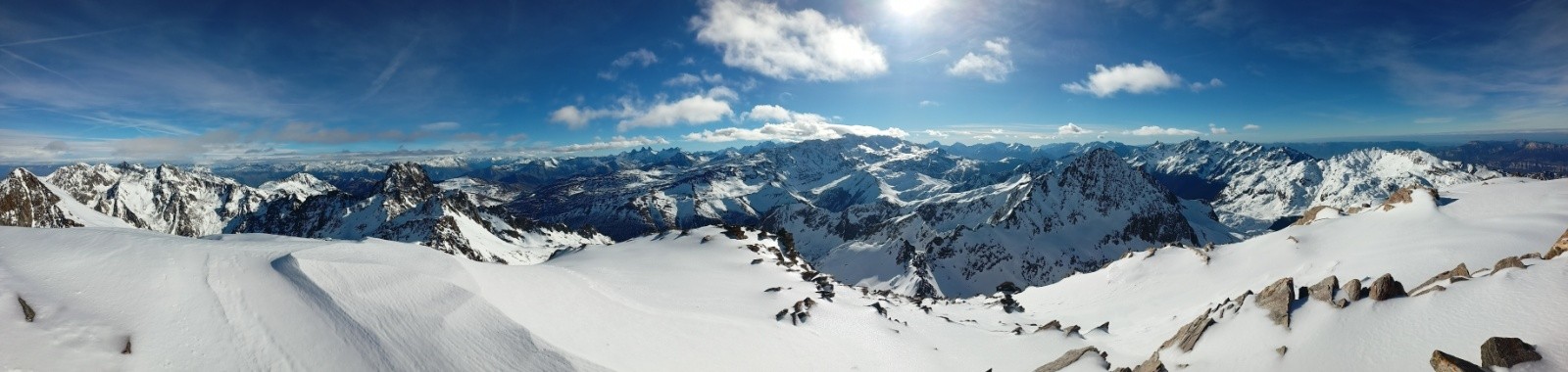 &nbsp;&nbsp;vue depuis le sommet du rocher blanc