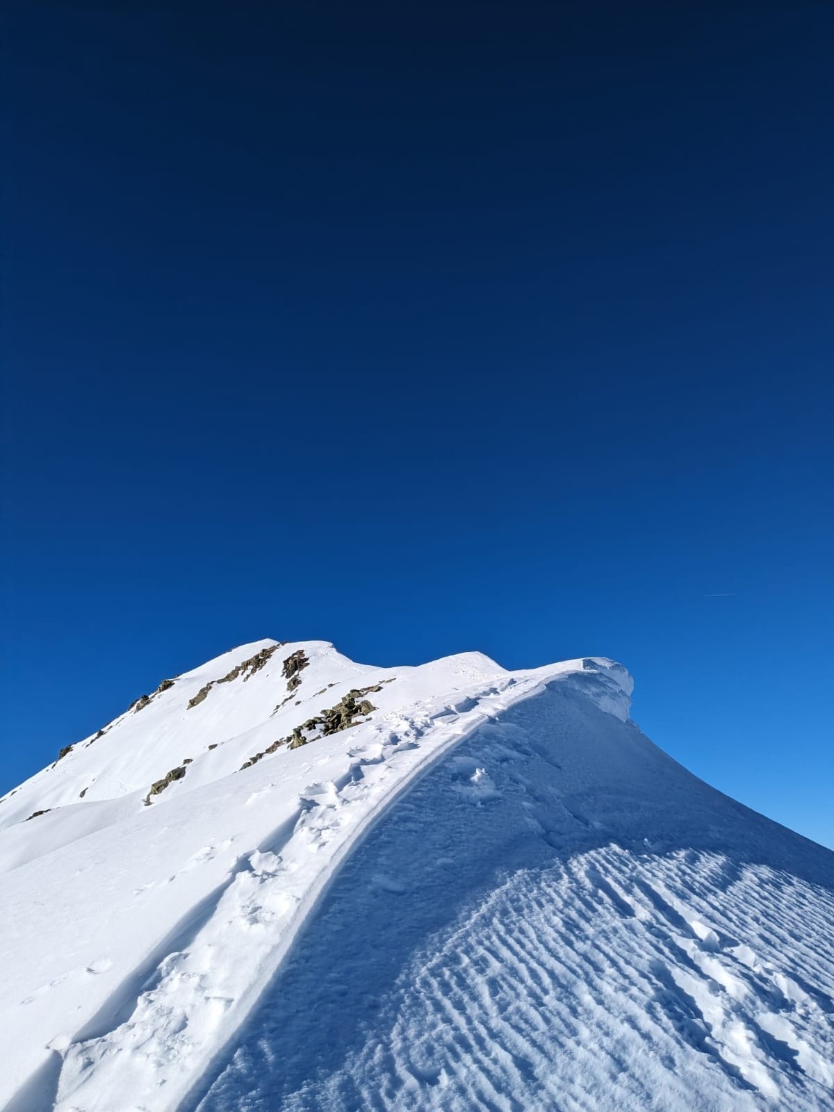 Arrêt pour moi sous l'arête finale&nbsp;