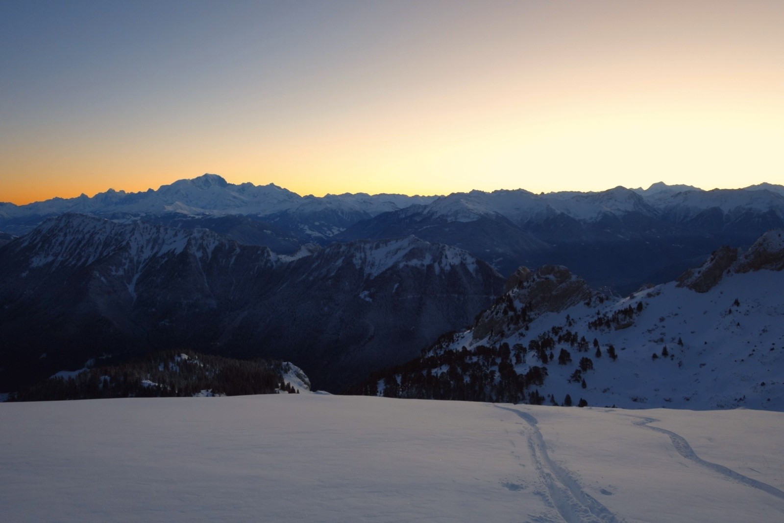 Première trace matinale de la saison :-)