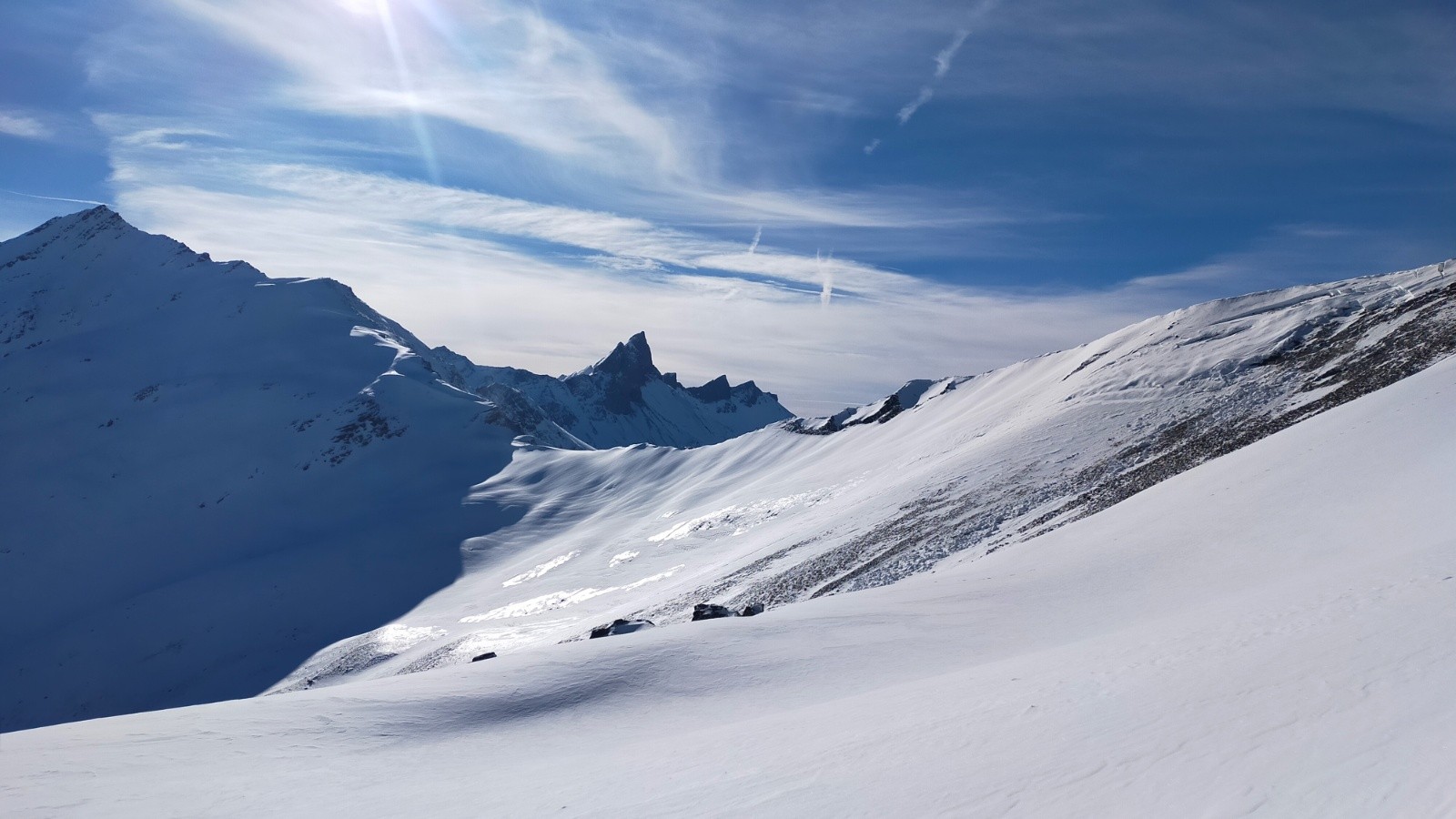 &nbsp;Col d'Emy, Grande Chible à gauche&nbsp;