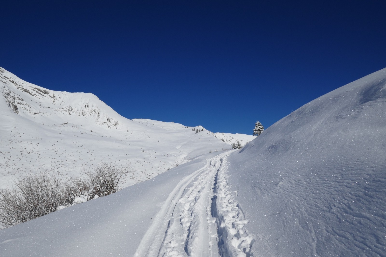 Le col Ratti au fond