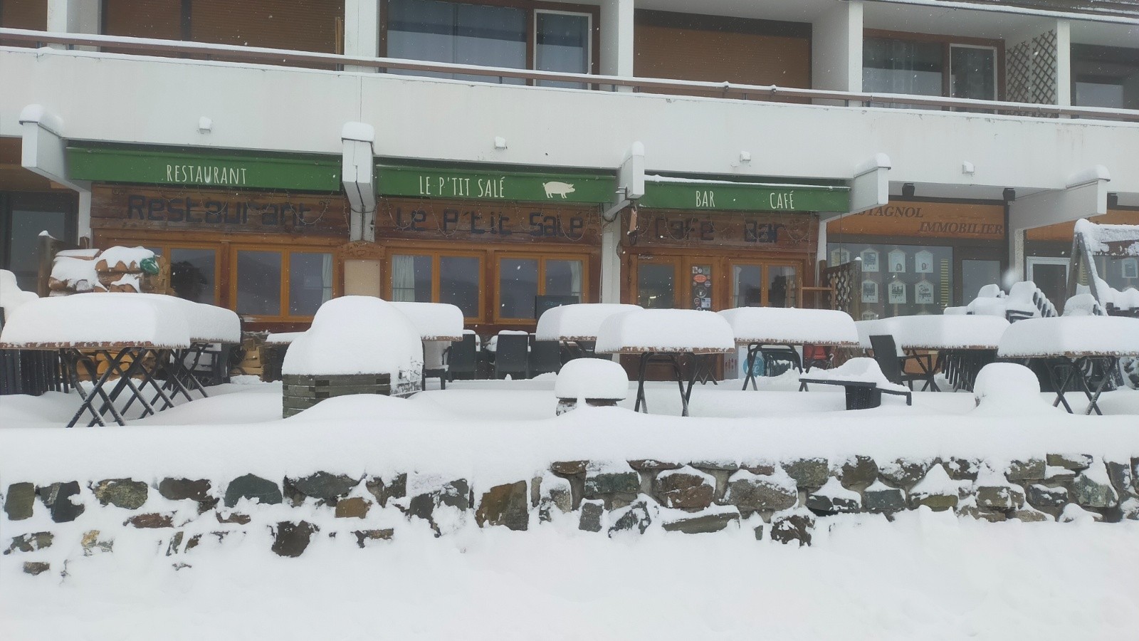 La couche tombée durant la nuit