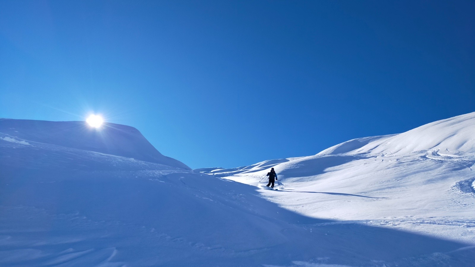 &nbsp;Descente en direction de la combe de Bridan