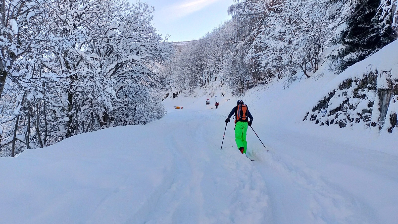 Peu après le départ sur la route du col de la Madeleine&nbsp;