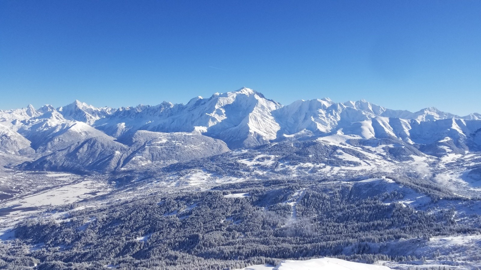Mont-blanc depuis le sommet du Grand
