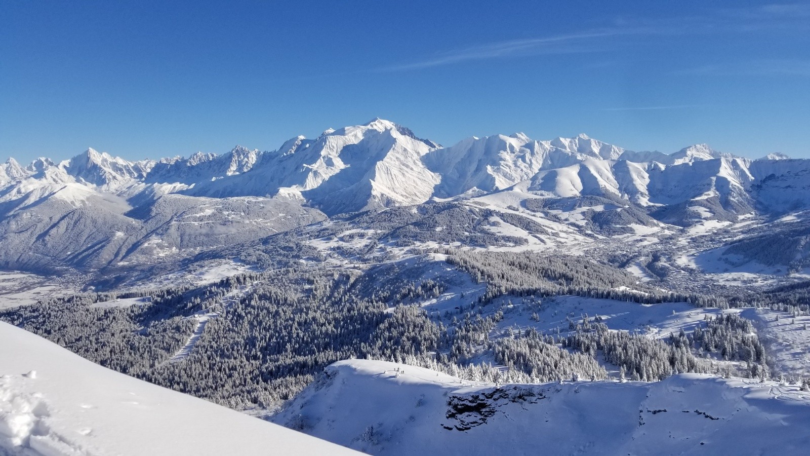 Mont-blanc depuis le Petit Croisse