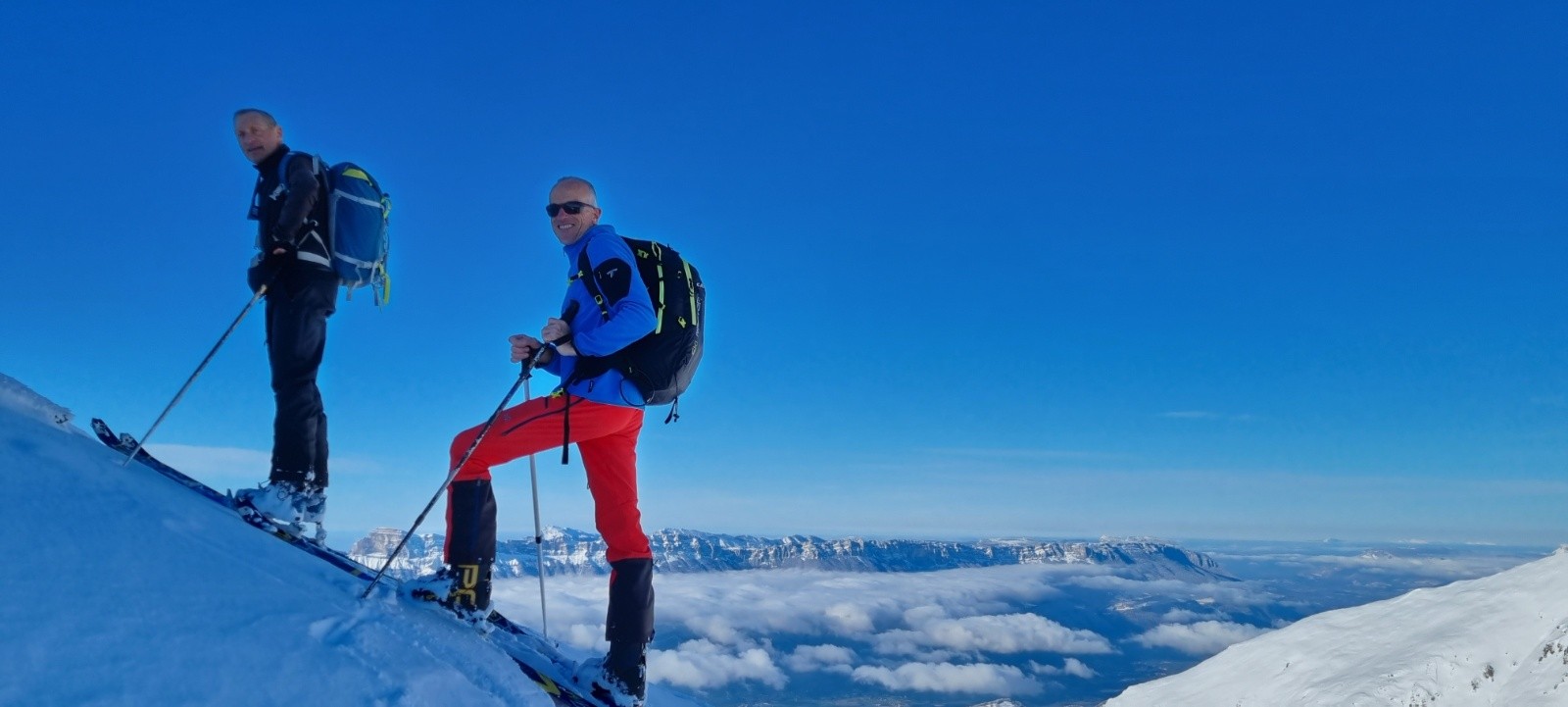 &nbsp;arrivée sur l'arête
