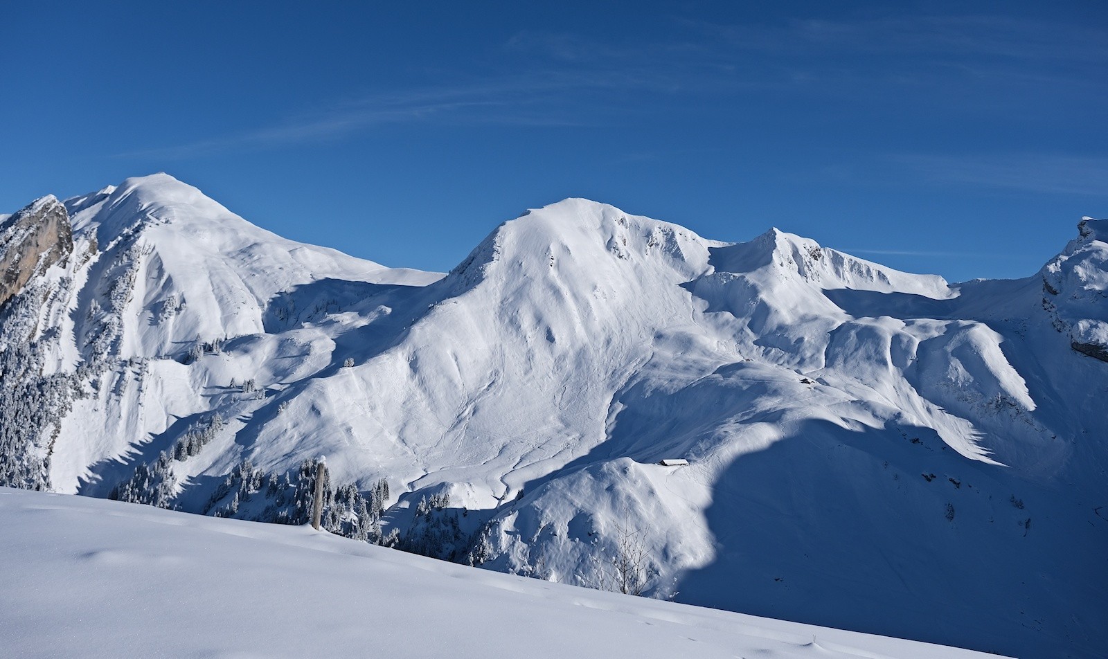 Les sommets des Aravis fréquentés ce jour.&nbsp;