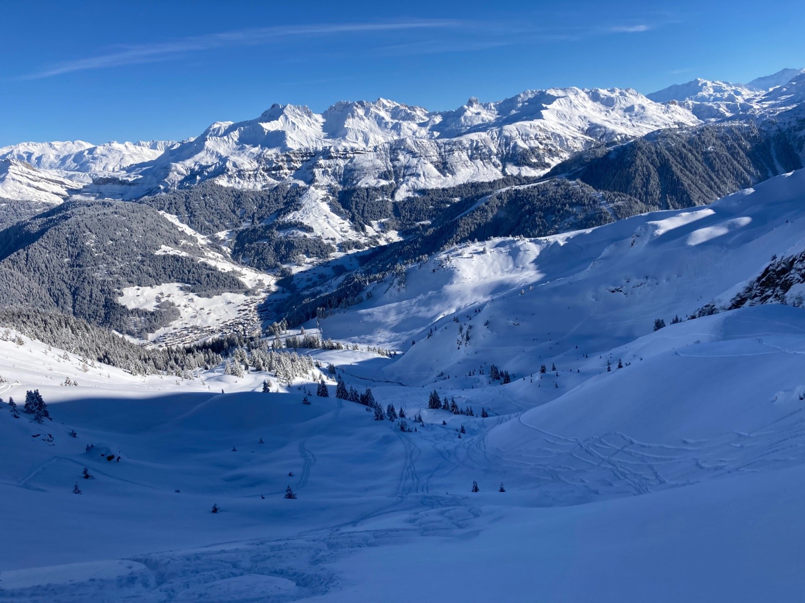 sous le col de roche plane