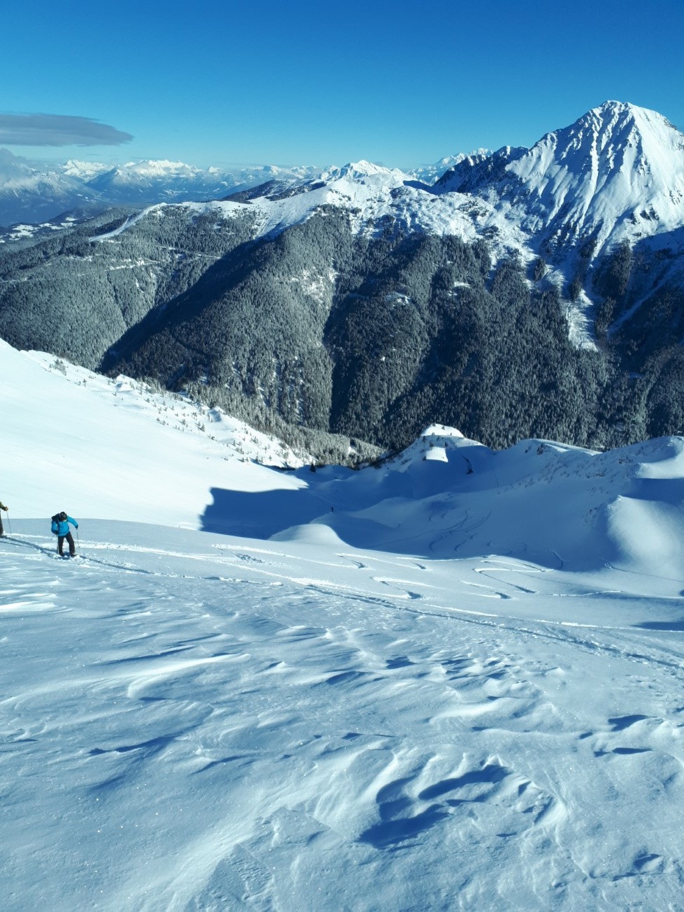 qq petits zastrugis sur 1/2 virage puis c'est poudre intégrale