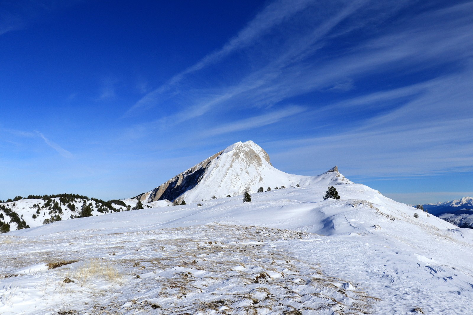 Au dessus du pas des Bachassons. Grand et Petit Veymont&nbsp;