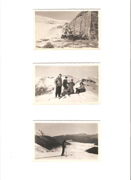 il y a 50 ans... : second panneau avec des photos des hivers 57 et 58....