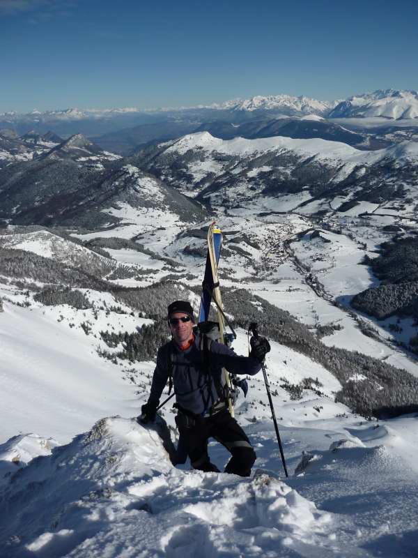 Grand Veymont : Arnaud arrive au col