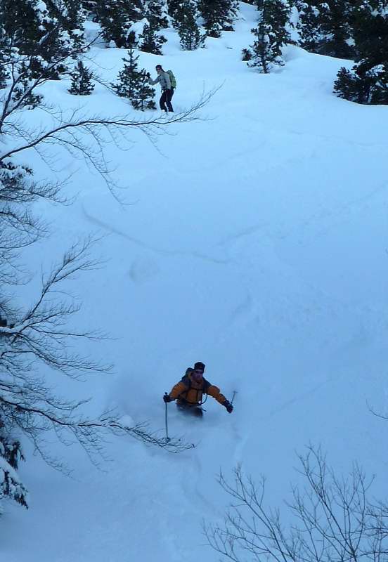 grand Veymont : Fin de la descente face Est...