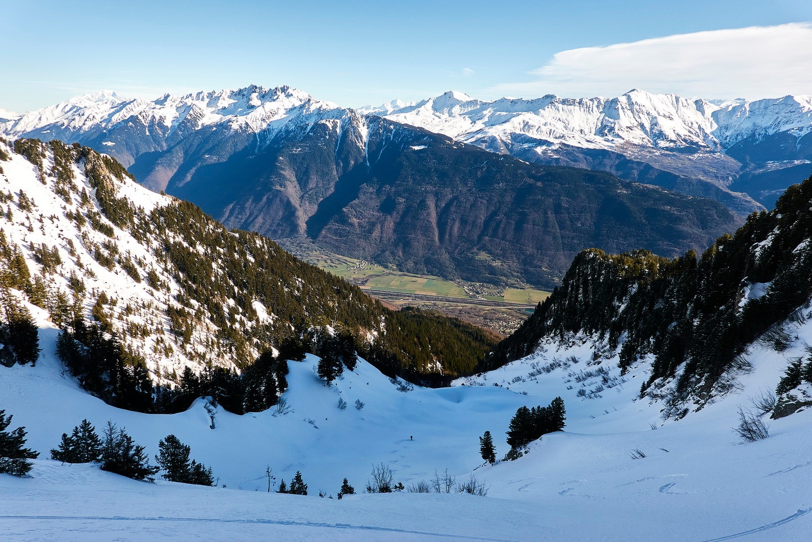 Combe NE, SDX déjà loin en contrebas...