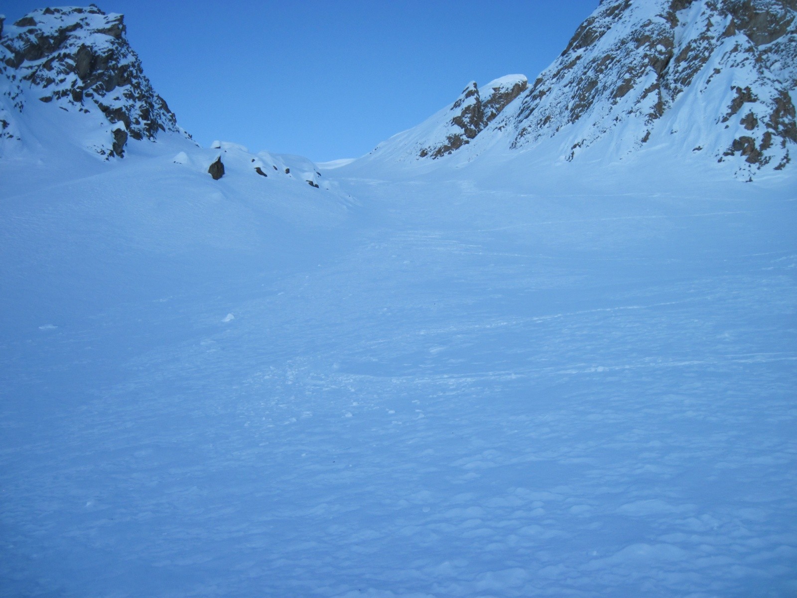 La descente du collu sous le&nbsp; Grand Chatelet