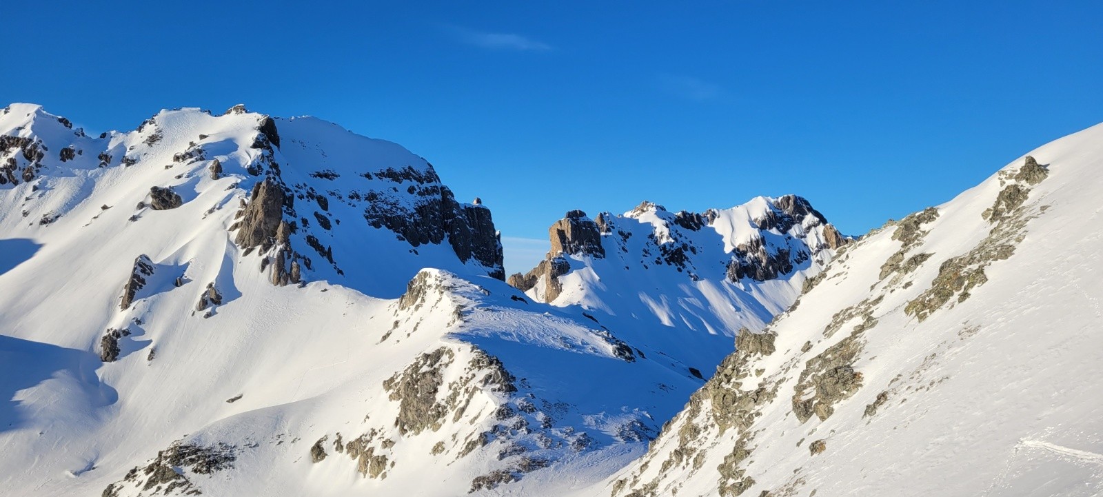 Vue sur le Col de Grand Fond&nbsp;