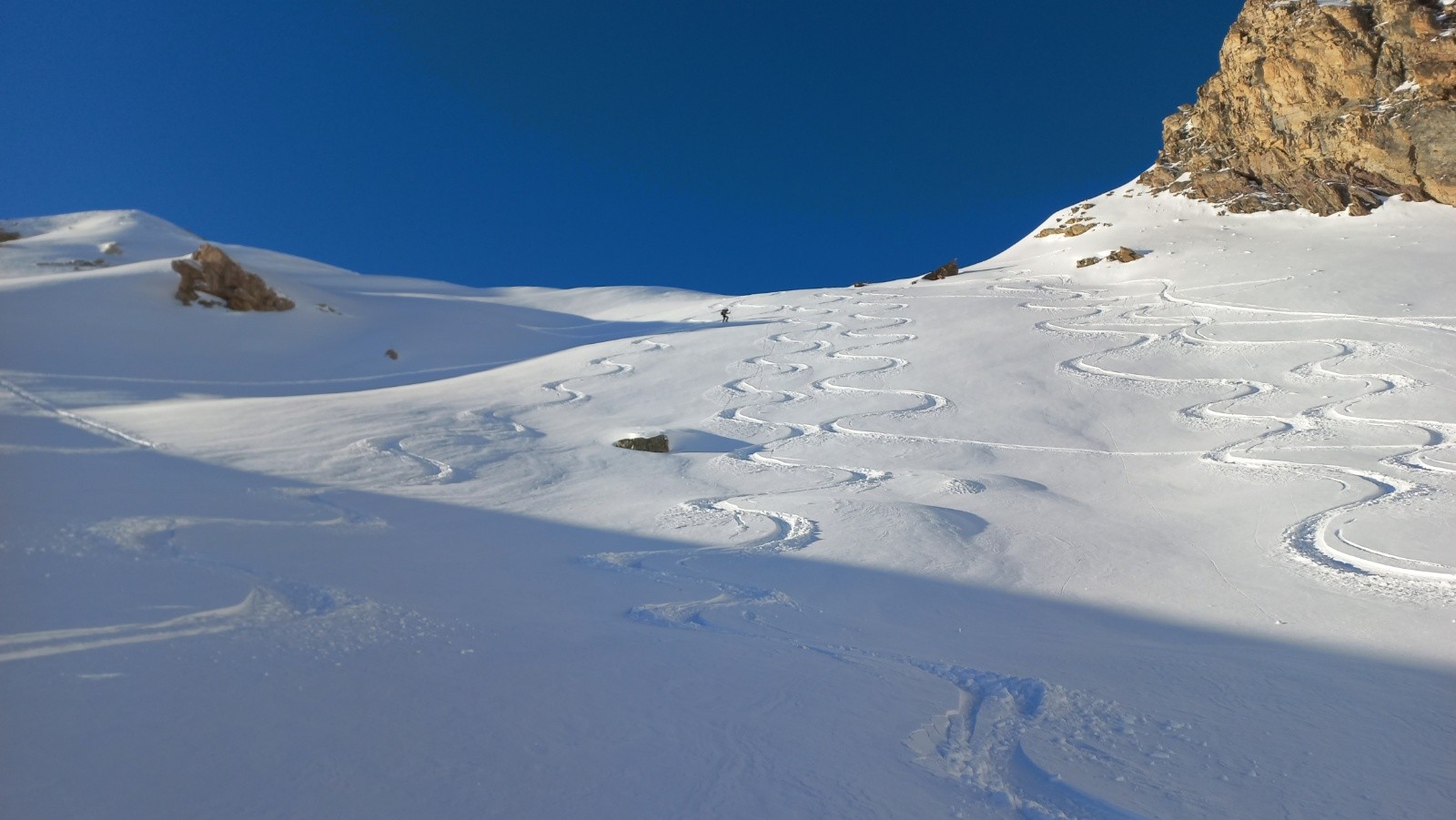 &nbsp;Descente sous le col du clôt Julien