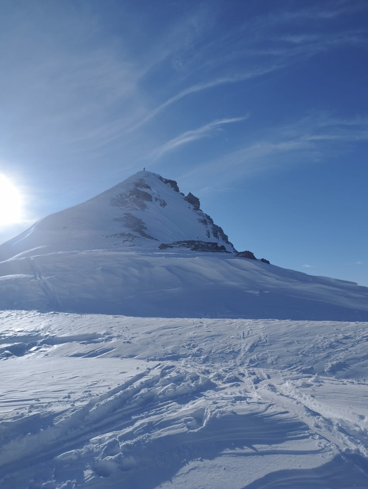 &nbsp;Sommet de la pointe de la Tête noire depuis le col du clôt Julien&nbsp;