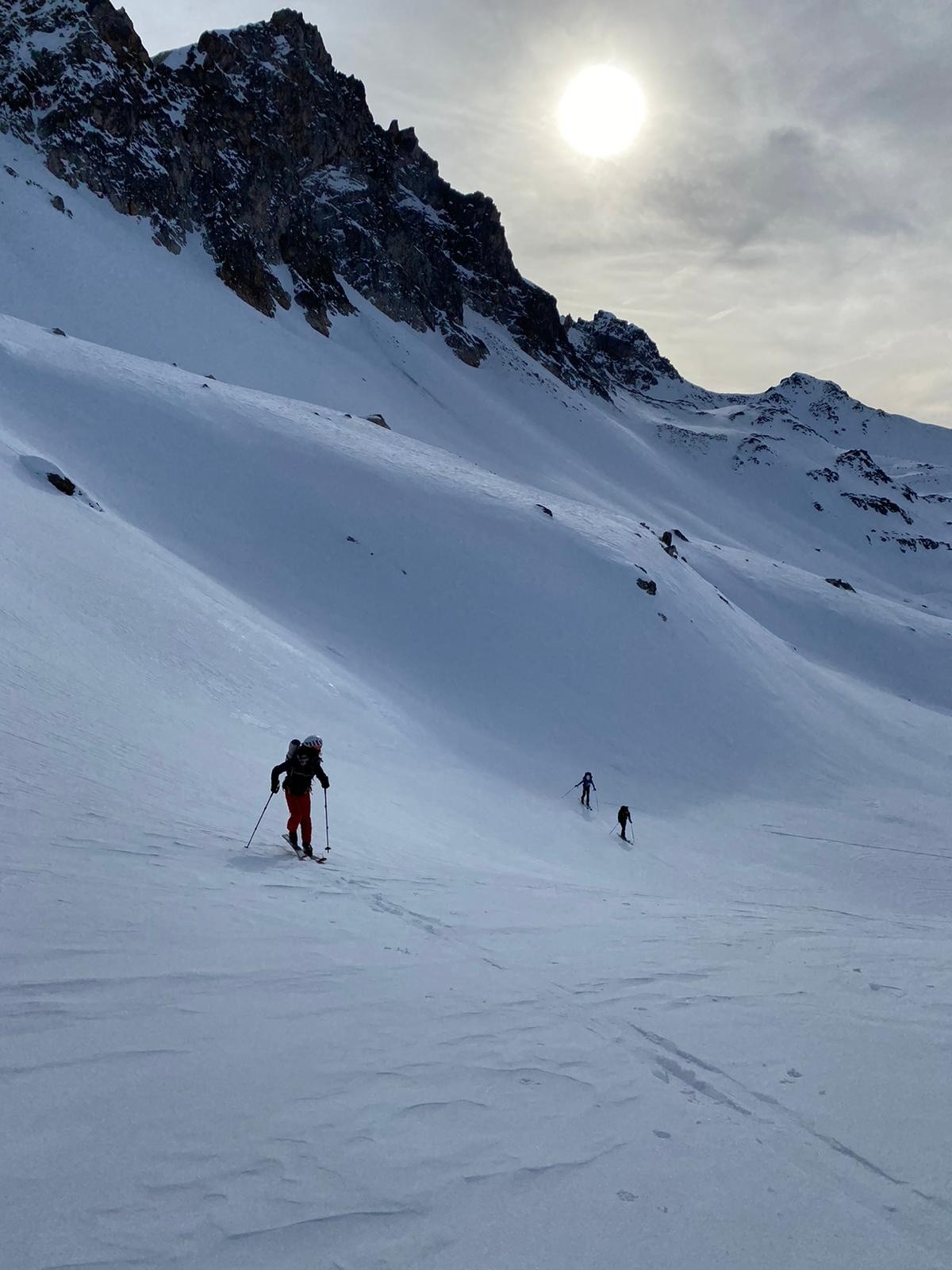 #2 J2 : à l J2 : à l'approche du passage du pic du thabor depuis la vallée de Valmeinier