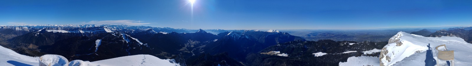 Panorama depuis le sommet du Grand Som 