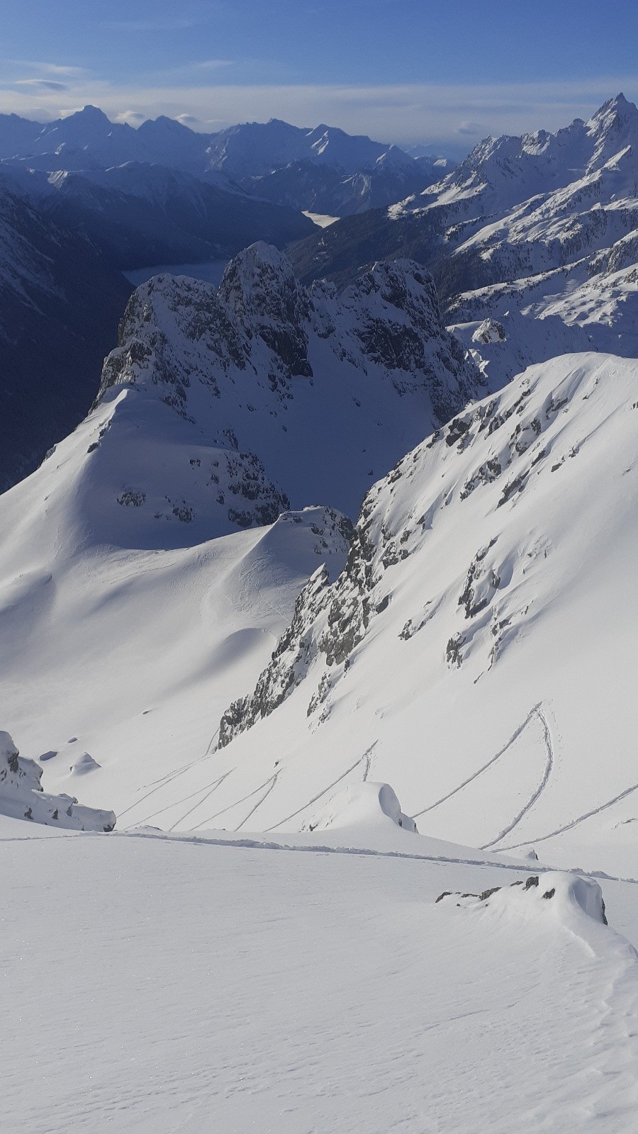 &nbsp;1er ressaut vers la Dent du Pra