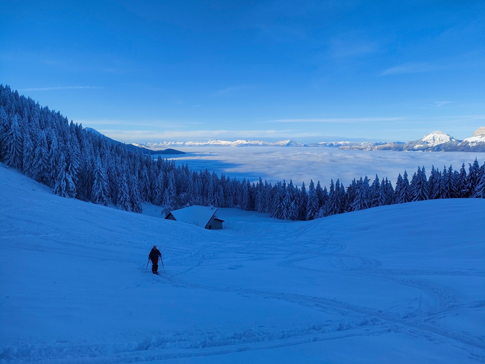 &nbsp;Montée fraiche au dessus des nuages